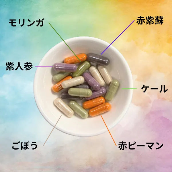 【2ヶ月無料】飲む粉野菜 6つの野菜セレクション 90粒 12袋 - 年間サブスクリプション